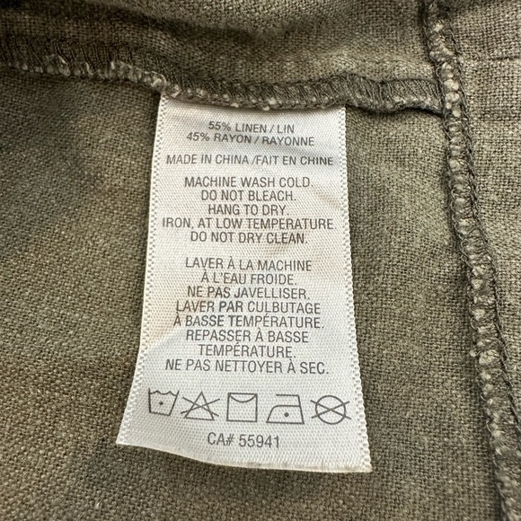 Harlow Olive V-Neck Blouse - Picture 5 of 8